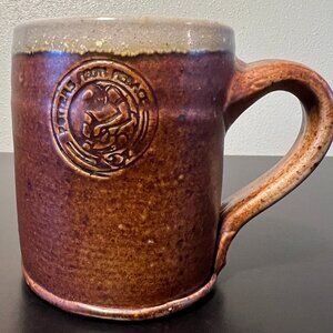 Handcrafted Wheel Thrown Handmade Studio Art Drip Glaze Stoneware Pottery Mug